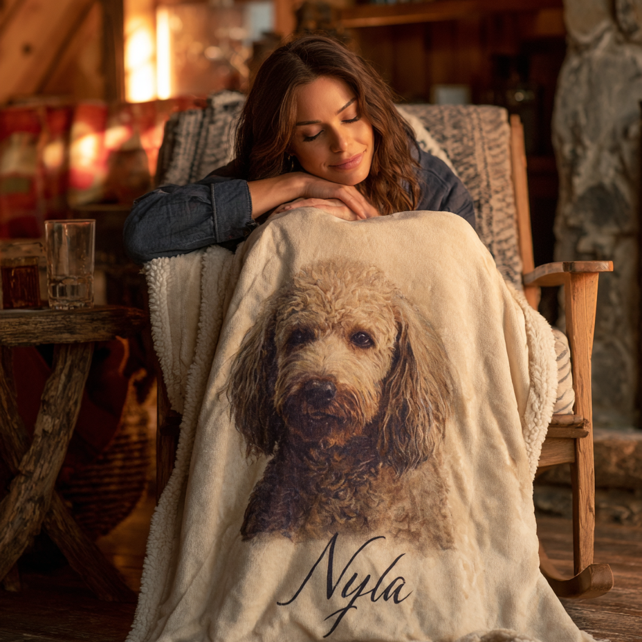 🐾Sherpa Pet Memorial Blanket