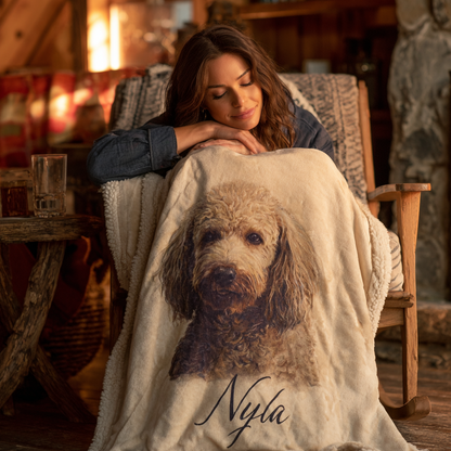 🐾Sherpa Pet Memorial Blanket
