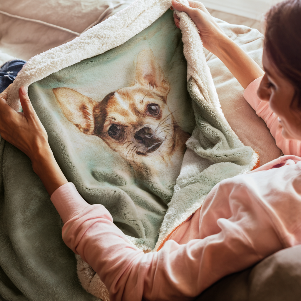 Custom Senior Chihuahua Blanket