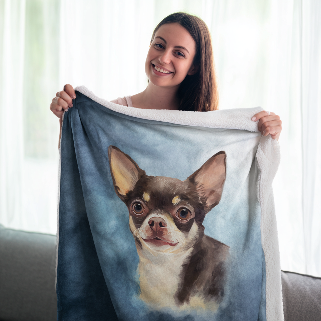 Custom Senior Chihuahua Blanket